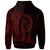 Federated States of Micronesia Zip Hoodie Red Custom Wings Style - Polynesian Pride