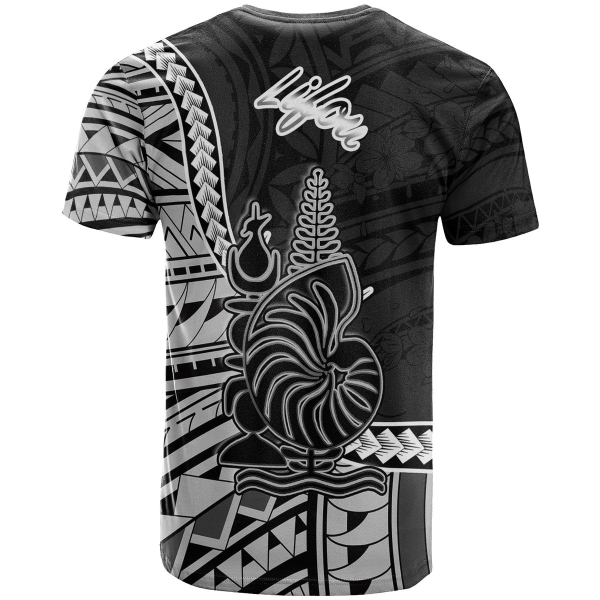 New Caledonia Islands T Shirt Lifou Seal Of New Caledonia Islands Polynesian Patterns - Polynesian Pride
