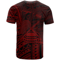 American Samoa T Shirt Pago Pago Polynesian Red Patterns - Polynesian Pride
