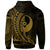 Yap State Zip Hoodie Gold Custom Wings Style - Polynesian Pride