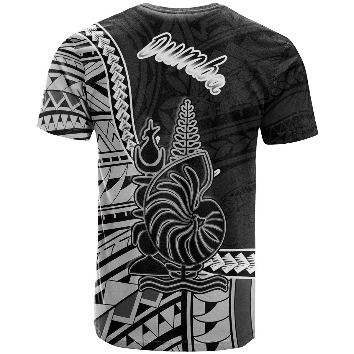 New Caledonia Islands T Shirt Dumba Seal Of New Caledonia Islands Polynesian Patterns - Polynesian Pride