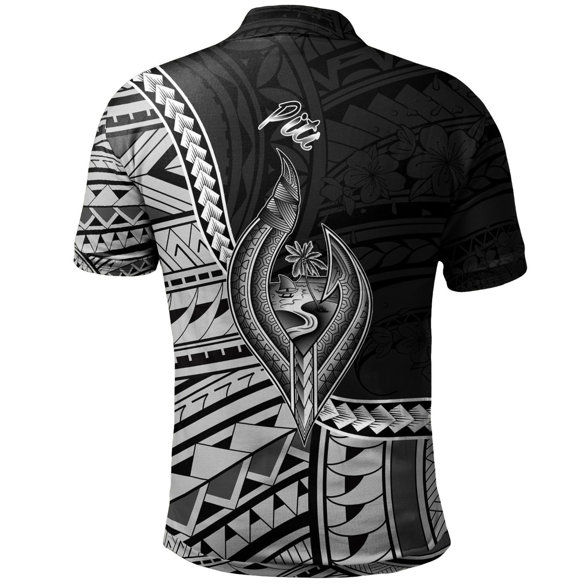 Guam Polo Shirt Piti Seal Of Guam Polynesian Patterns - Polynesian Pride