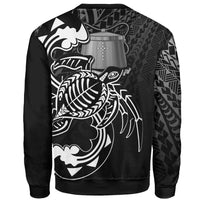 Tokelau Sweatshirt - Turtle With Polynesian Waves - Polynesian Pride