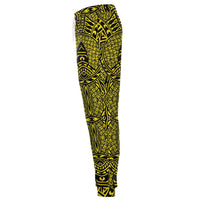 Polynesian Lauhala Mix Yellow Joggers - Polynesian Pride