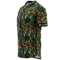Tropical Flamingo Hibiscus Baseball Jersey - Polynesian Pride