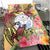 Marshall Islands Bedding Set - Flowers Tropical With Sea Animals - Polynesian Pride