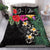 (Custom) Hawaii Bedding Set Hibiscus Turtle Black Personal Signature - Polynesian Pride