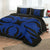 Hawaiian Royal Pattern Quilt Bed Set - Black And Blue - I1 Style - AH - Polynesian Pride