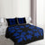 Hawaiian Royal Pattern Quilt Bed Set - Black And Blue - L3 Style - AH - Polynesian Pride