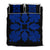 Hawaiian Royal Pattern Quilt Bed Set - Black And Blue - C1 Style - AH Blue - Polynesian Pride