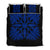 Hawaiian Royal Pattern Quilt Bed Set - Black And Blue - A3 Style Blue - Polynesian Pride