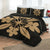 Hawaiian Royal Pattern Quilt Bed Set - Black And Gold - L1 Style - AH - Polynesian Pride