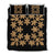 Hawaiian Royal Pattern Quilt Bed Set - Black And Gold - L3 Style - AH Gold - Polynesian Pride