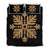 Hawaiian Royal Pattern Quilt Bed Set - Black And Gold - H2 Style - AH Gold - Polynesian Pride