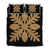 Hawaiian Royal Pattern Quilt Bed Set - Black And Gold - D1 Style - AH Gold - Polynesian Pride