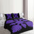 Hawaiian Royal Pattern Quilt Bed Set - Black And Purple - B1 Style - AH - Polynesian Pride