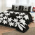 Hawaiian Royal Pattern Quilt Bed Set - Black And White - L3 Style - AH - Polynesian Pride