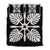 Hawaiian Royal Pattern Quilt Bed Set - Black And White - I3 Style - AH White - Polynesian Pride