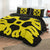 Hawaiian Royal Pattern Quilt Bed Set - Black And Yellow - M1 Style - AH - Polynesian Pride