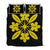 Hawaiian Royal Pattern Quilt Bed Set - Black And Yellow - L1 Style - AH Yellow - Polynesian Pride