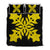 Hawaiian Royal Pattern Quilt Bed Set - Black And Yellow - E2 Style - AH Yellow - Polynesian Pride