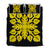 Hawaiian Royal Pattern Quilt Bed Set - Black And Yellow - M2 Style - AH Yellow - Polynesian Pride