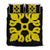 Hawaiian Royal Pattern Quilt Bed Set - Black And Yellow - M1 Style - AH Yellow - Polynesian Pride