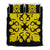 Hawaiian Royal Pattern Quilt Bed Set - Black And Yellow - I2 Style - AH Yellow - Polynesian Pride