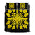 Hawaiian Royal Pattern Quilt Bed Set - Black And Yellow - G2 Style - AH Yellow - Polynesian Pride