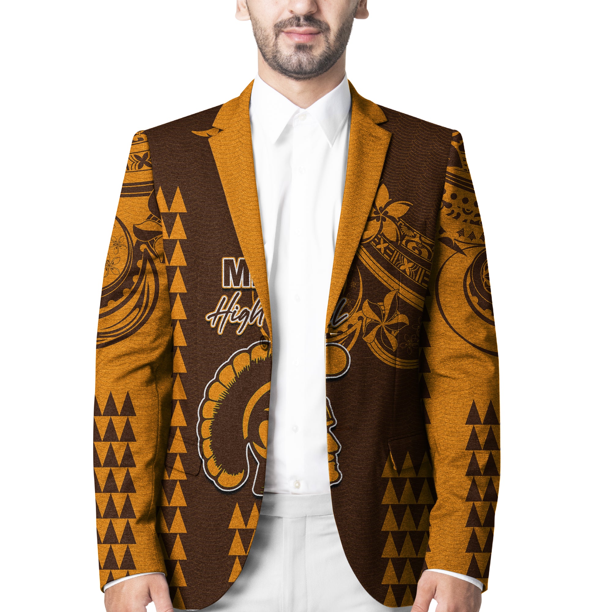 Hawaii High School- Mililani Blazer Mix Kakau LT6 Unisex Brown - Polynesian Pride