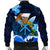 Kanaka Hammerhead Sharks Polynesian Hibiscus Bomber Jacket - Bloom - AH - Polynesian Pride