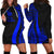 New Caledonia Women's Hoodie Dress - Blue Polynesian Tentacle Tribal Pattern Blue - Polynesian Pride