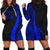 Kosrae Women's Hoodie Dress - Blue Polynesian Tentacle Tribal Pattern Blue - Polynesian Pride