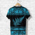 New Zealand Maori Shirt, Aotearoa Silver Fern T Shirt Blue - Polynesian Pride