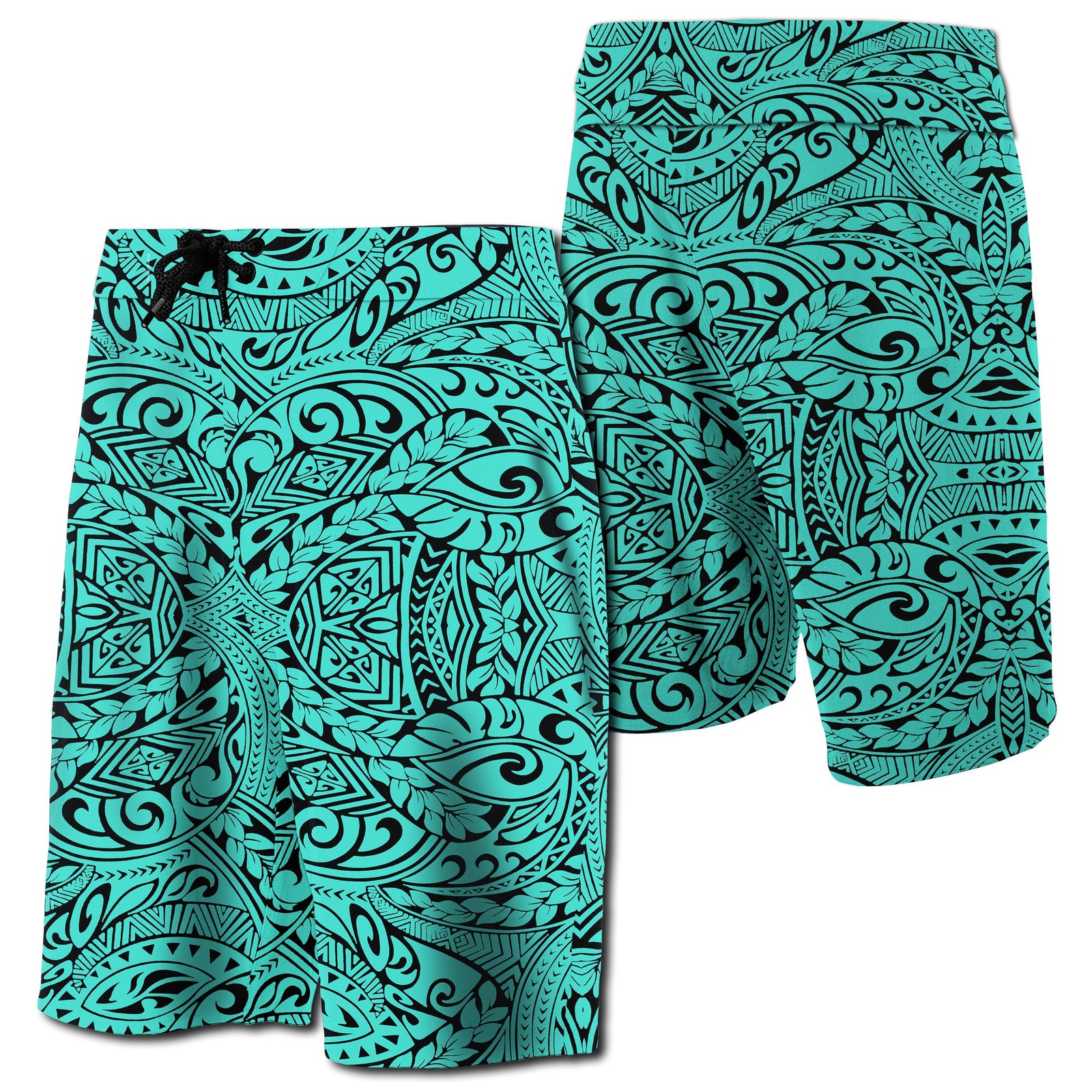 Hawaii Polynesian Culture Board Shorts Blue Men Blue - Polynesian Pride