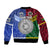 (Custom Personalised) Samoa And Vanuatu Bomber Jacket Together LT8 - Polynesian Pride