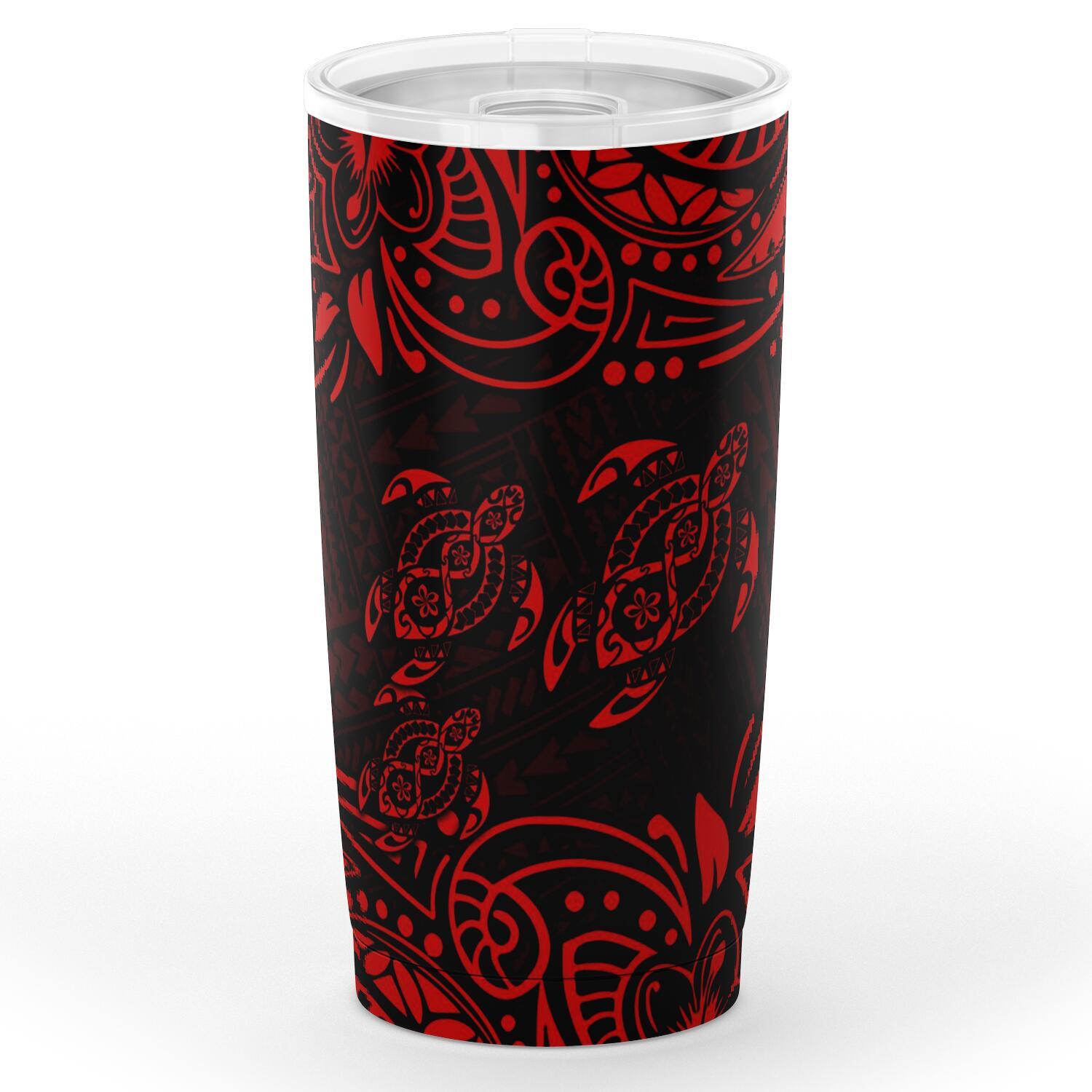 Polynesian Tumbler - Red Sea Turtle One Style Black - Polynesian Pride