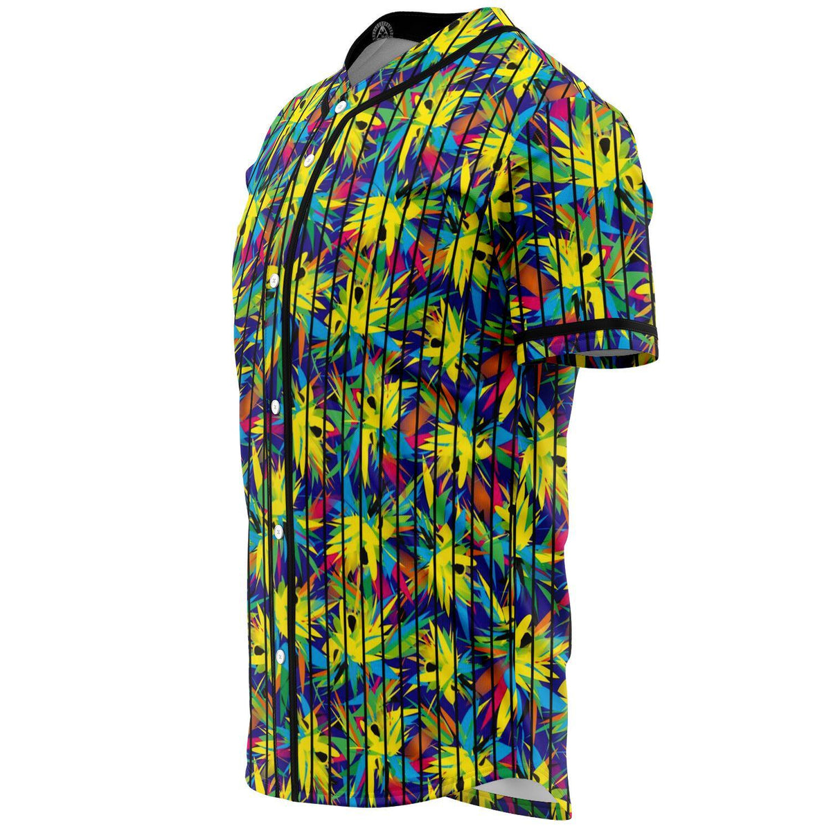 Tropical Pattern Mix Baseball Jersey - Polynesian Pride