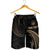 Hawaiii Polynesian Custom Personalised Men's Short - Gold Tribal Wave - Polynesian Pride