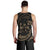 Fiji Polynesian Custom Personalised Men's Tank Top - Gold Tribal Wave - Polynesian Pride