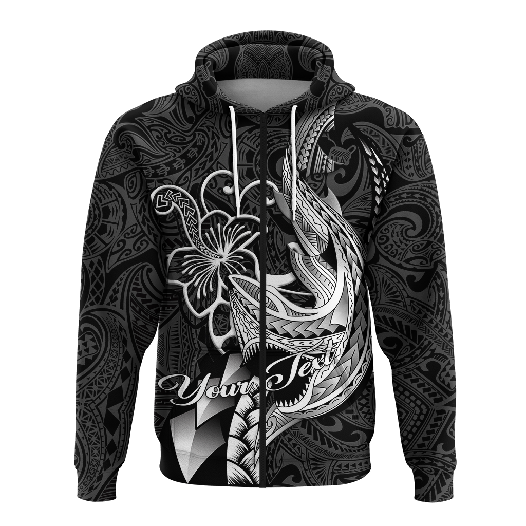 Custom Polynesian Shark Tattoo Hawaii Tribal Hoodie LT12 - Polynesian Pride