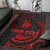 New Caledonia Polynesian Custom Personalised Area Rug - Red Tribal Wave - Polynesian Pride