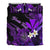 (Custom Personalised) Hawaii Turtle With Plumeria Leaf Purple Bedding Set - LT12 - Polynesian Pride