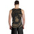 New Caledonia Polynesian Custom Personalised Men's Tank Top - Gold Tribal Wave - Polynesian Pride