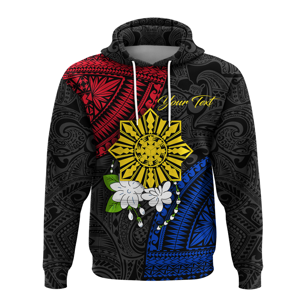 Custom Philippines Sampaguita Filipino Sun Hoodie LT12 - Polynesian Pride