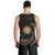 Nauru Polynesian Custom Personalised Men's Tank Top - Gold Tribal Wave - Polynesian Pride