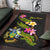 Solomon Islands Polynesian Custom Personalised Area Rug - Plumeria Tribal - Polynesian Pride