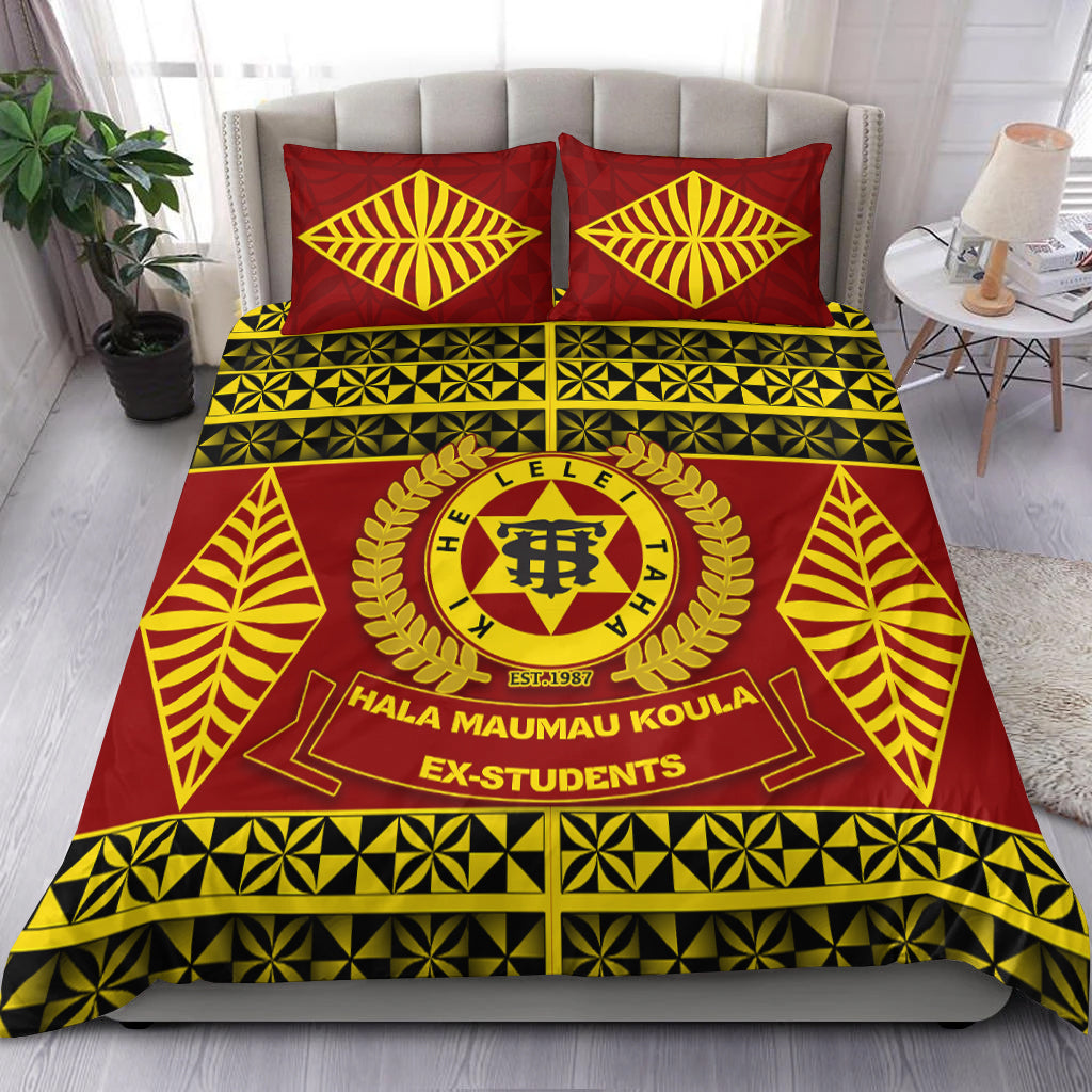 Tonga High School Bedding Set - Tongan Pattern LT13 Red - Polynesian Pride