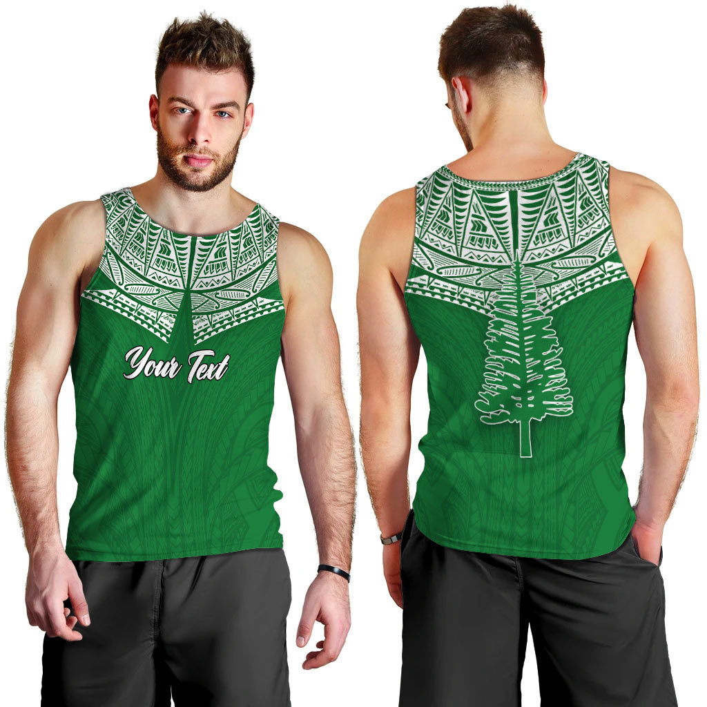 (Custom Personalised) Norfolk Islands Pine Tree Men Tank Top - LT12 Green - Polynesian Pride