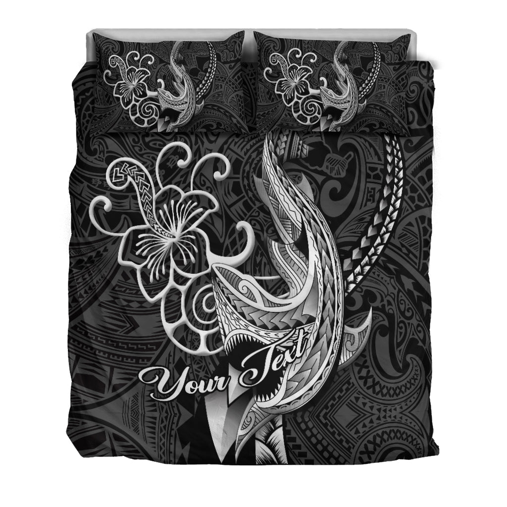 (Custom Personalised) Polynesian Shark Tattoo Hawaii Tribal Bedding Set - LT12 - Polynesian Pride